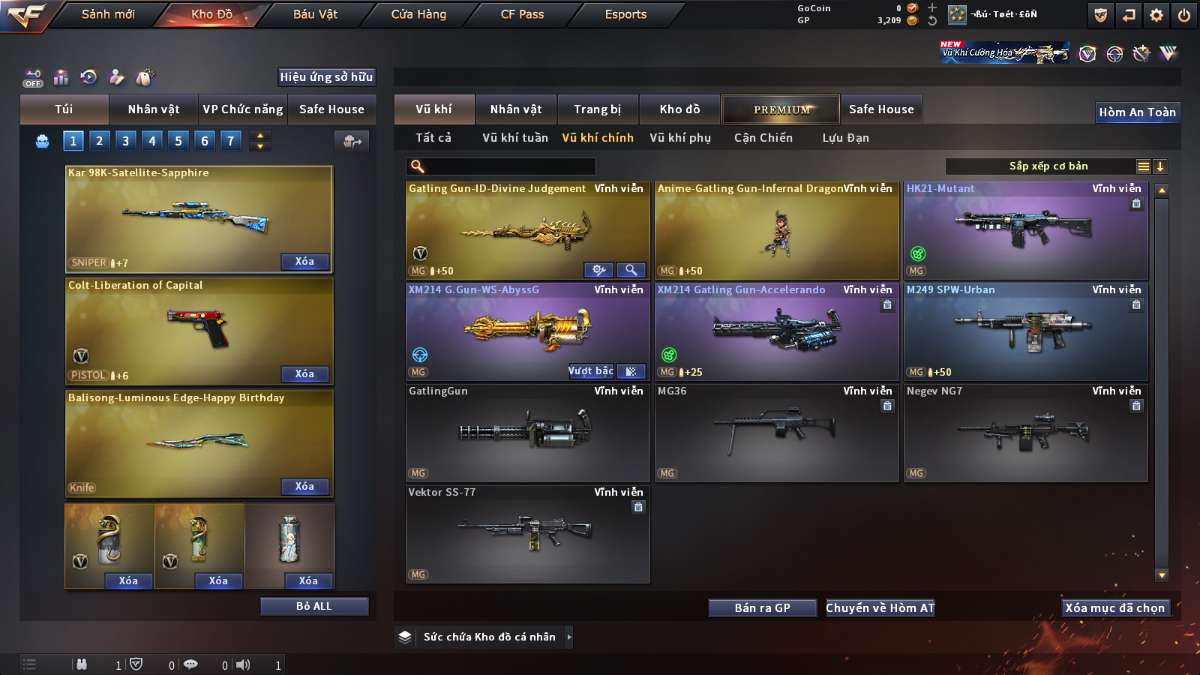 shop acc cf uy tin gia re